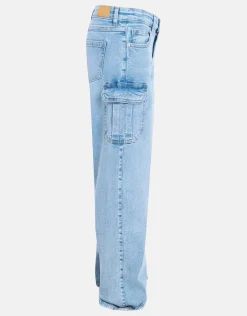 Cargo Denim Jeans Mediumstone
