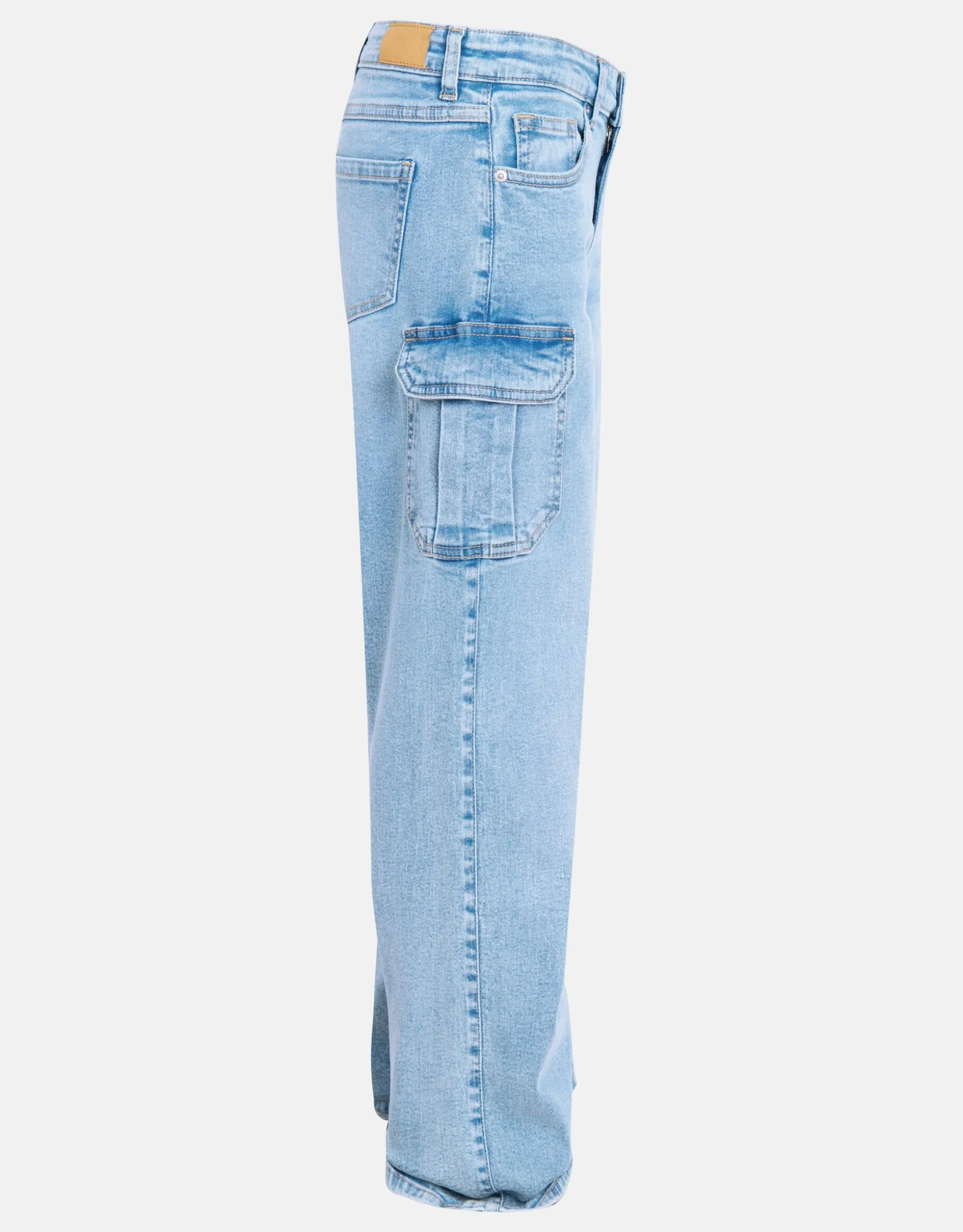 Cargo Denim Jeans Mediumstone