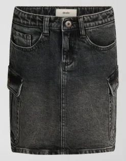 Cargo Denim Rok Donkergrijs
