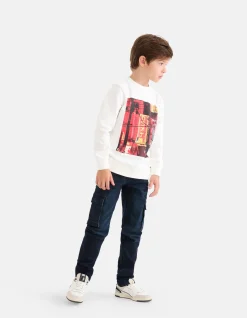 Cargo Jeans Blauw/Zwart