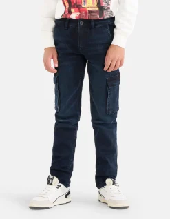 Cargo Jeans Blauw/Zwart