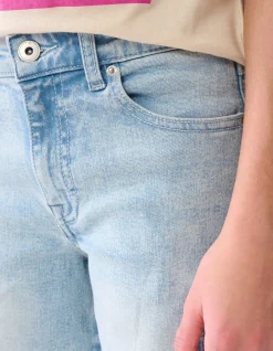 Cargo Straight Fit Jeans Bleached