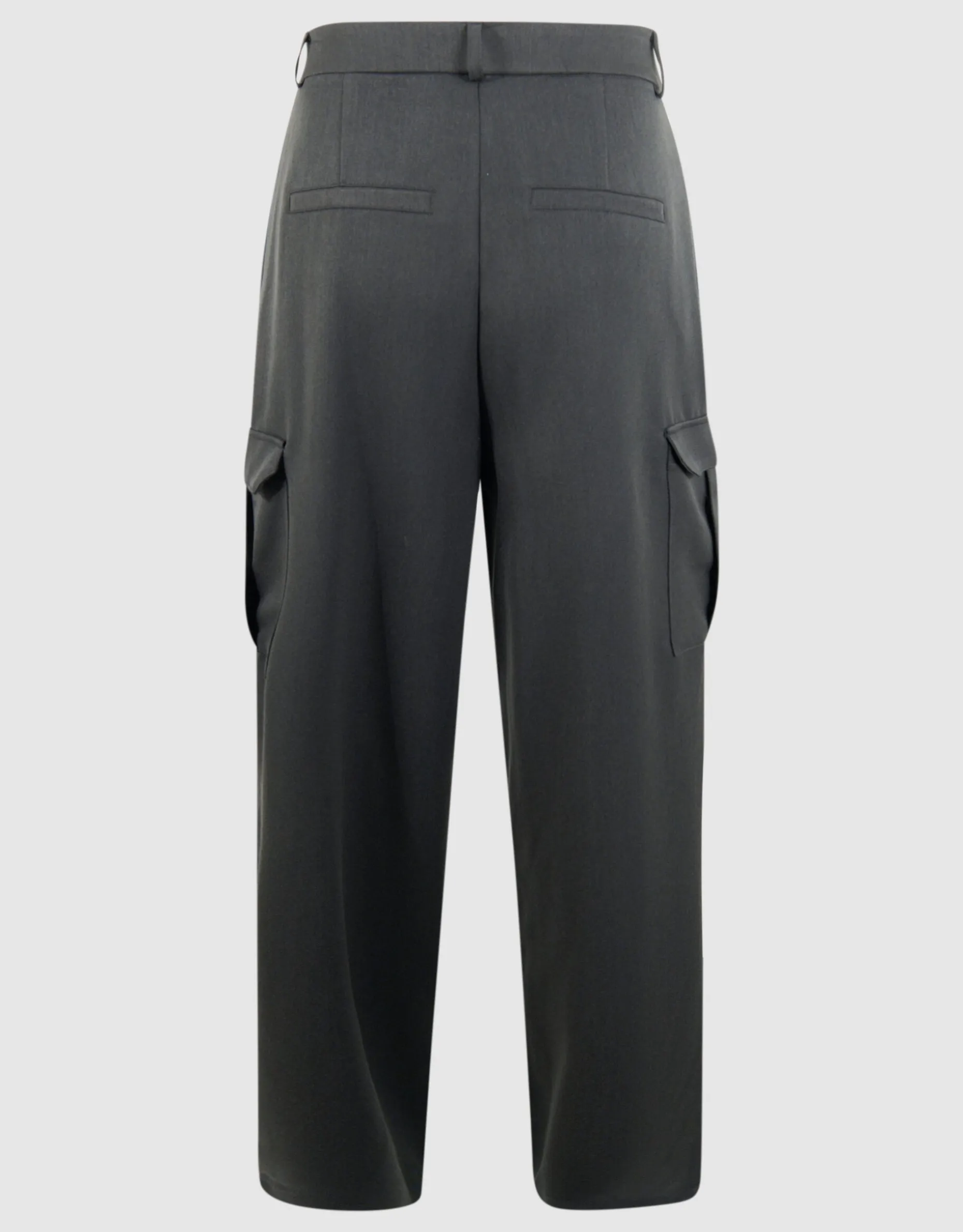 Cargo Wide Leg fit Broek Donkergrijs