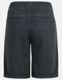 Casual Twill Short Donkergrijs