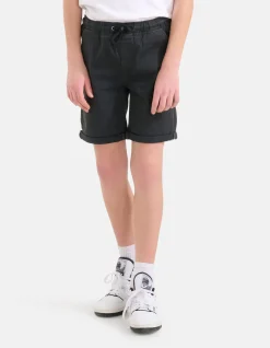 Casual Twill Short Donkergrijs
