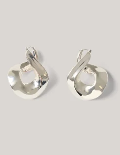 Chain Hoop Oorbellen Zilver