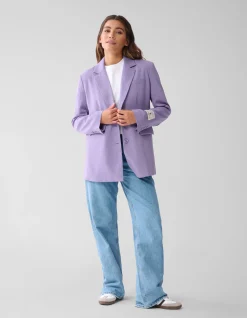 City Label Blazer Paars