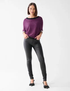 Coated Broek Zwart