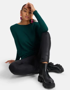 Coated Legging Zwart