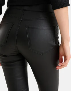 Coated Tregging Zwart