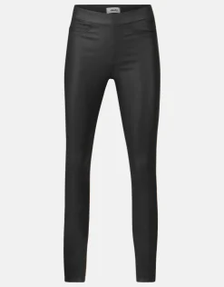 Coated Tregging Zwart