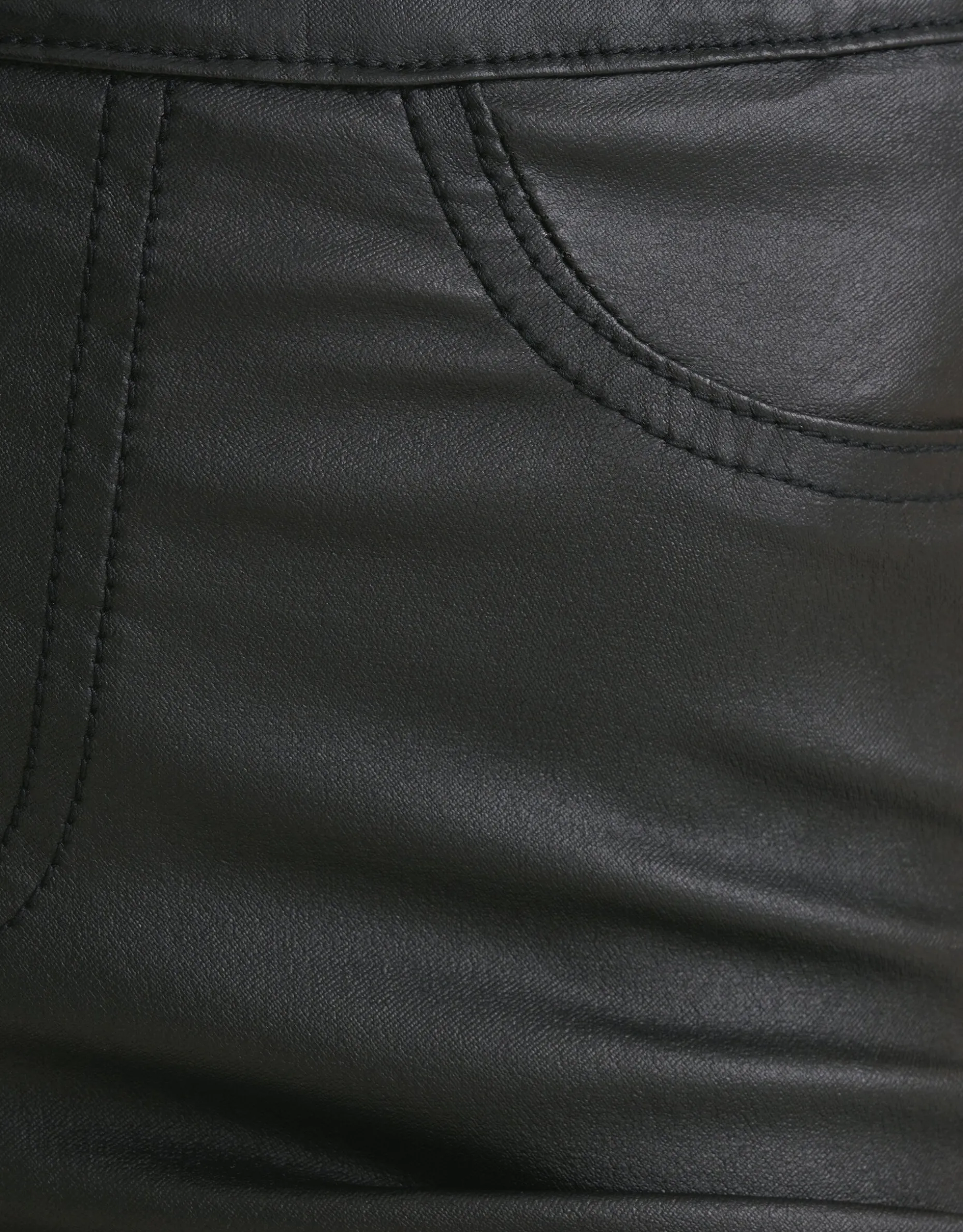 Coated Tregging Zwart