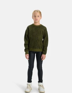 Coated Tregging Zwart