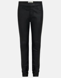 Coated Tregging Zwart