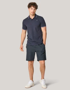 Contrast Pique Polo Donkergrijs