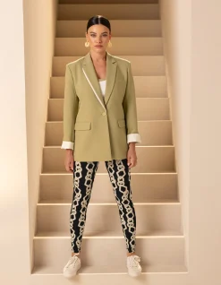 Contrast Tanktop Gebroken Wit By Mieke