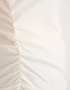 Contrast Tanktop Gebroken Wit By Mieke