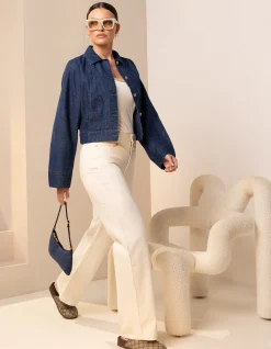 Contrast Tanktop Gebroken Wit By Mieke