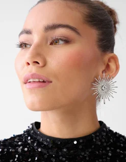 Cosmic Oorbellen Zilver