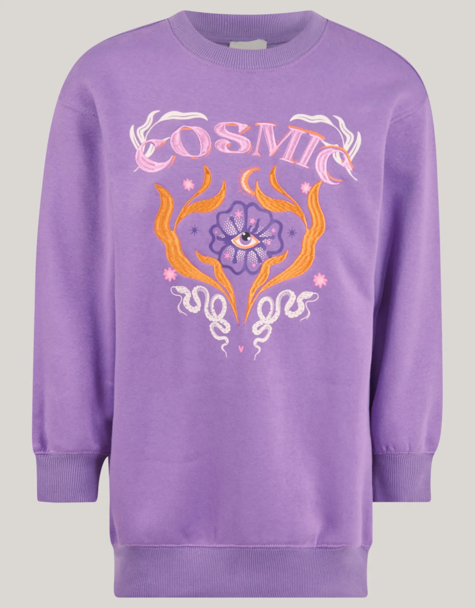 Cosmic Sweater Jurk Paars