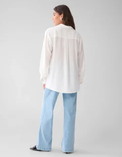 Creative Embro Blouse Gebroken Wit