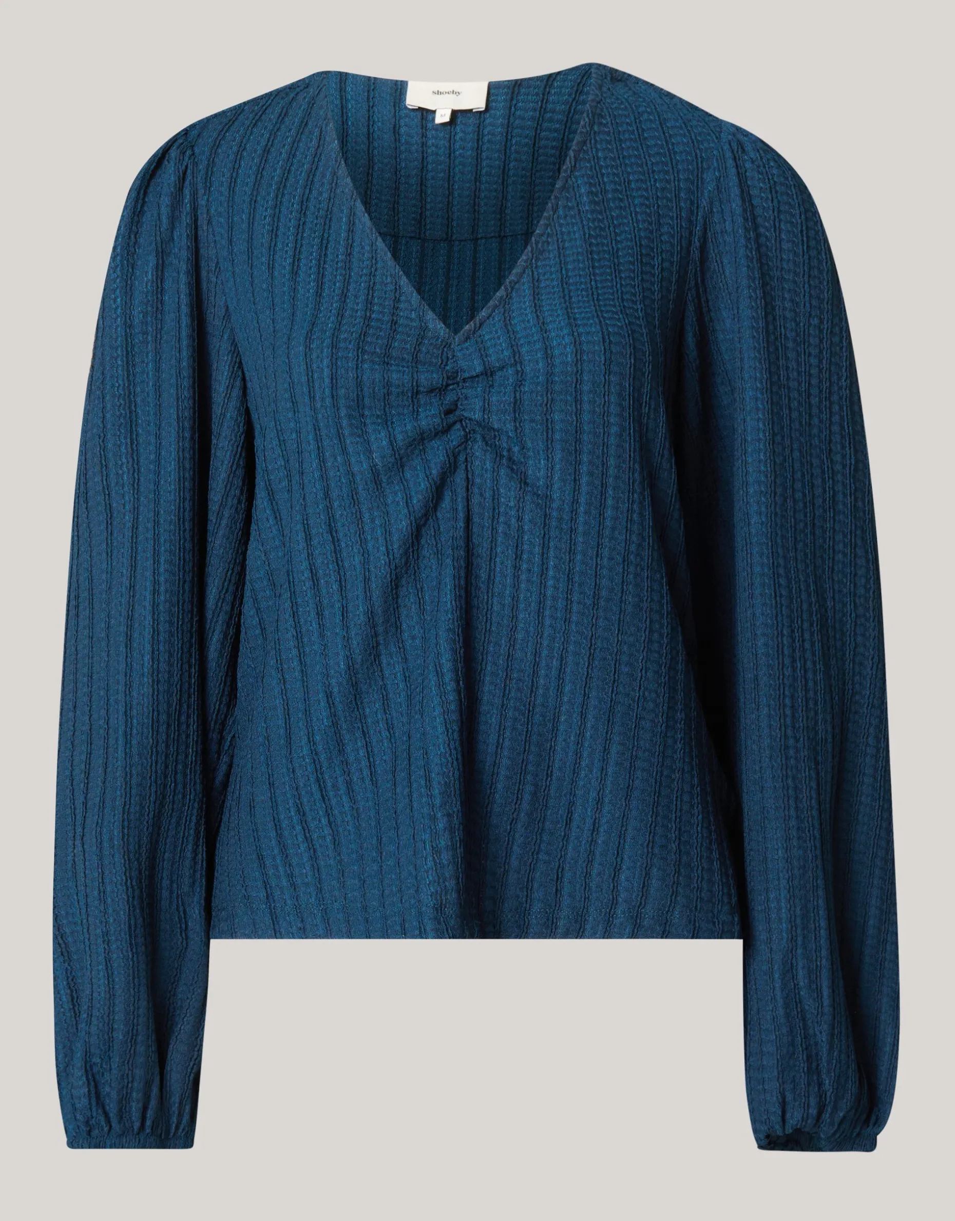 Crinkle Longsleeve Donkerblauw