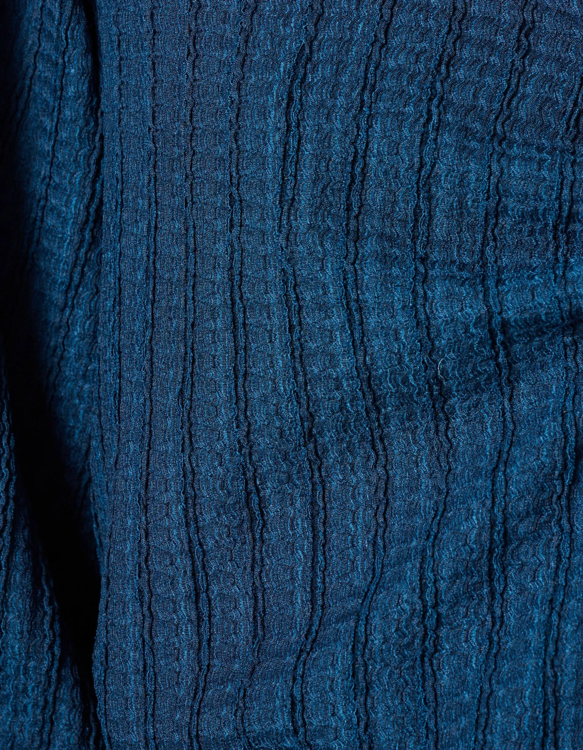 Crinkle Longsleeve Donkerblauw