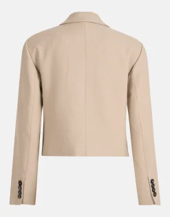 Cropped Blazer Beige
