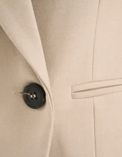 Cropped Blazer Beige