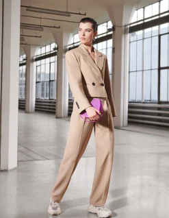 Cropped Blazer Beige