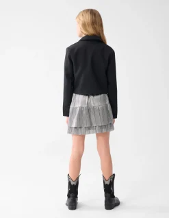 Cropped Blazer Zwart