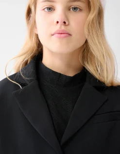 Cropped Blazer Zwart