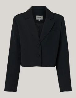 Cropped Blazer Zwart