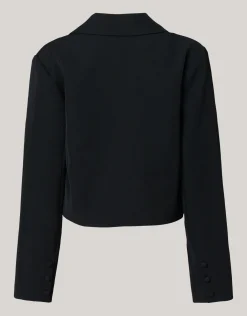 Cropped Blazer Zwart