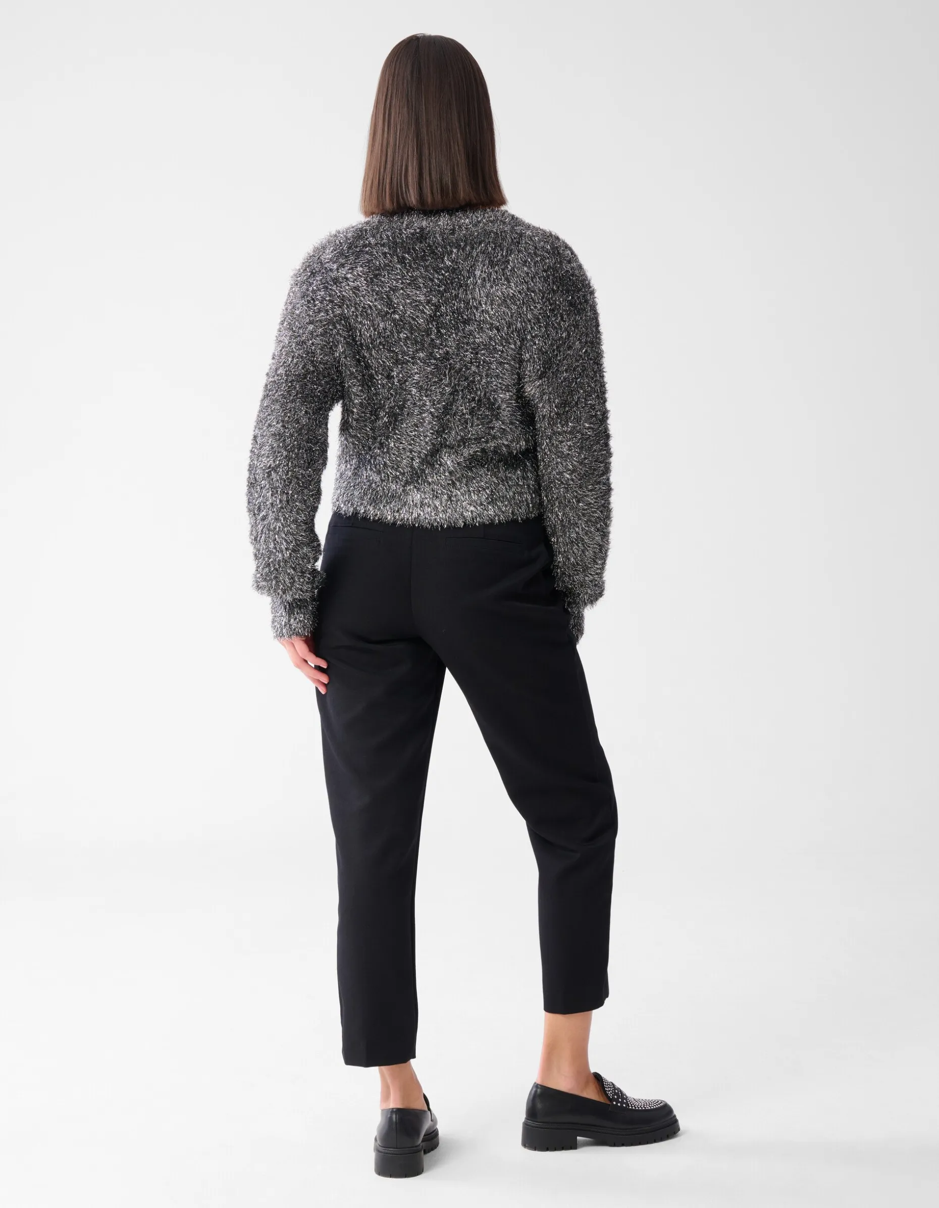 Cropped Pantalon Zwart