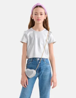 Cropped Top Zilver