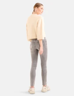 Cropped Trui Gebroken Wit