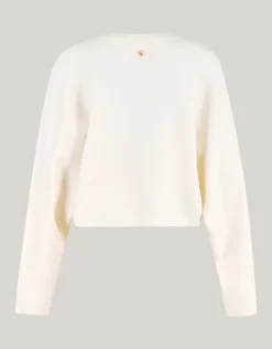 Cropped Trui Gebroken Wit By Lonneke