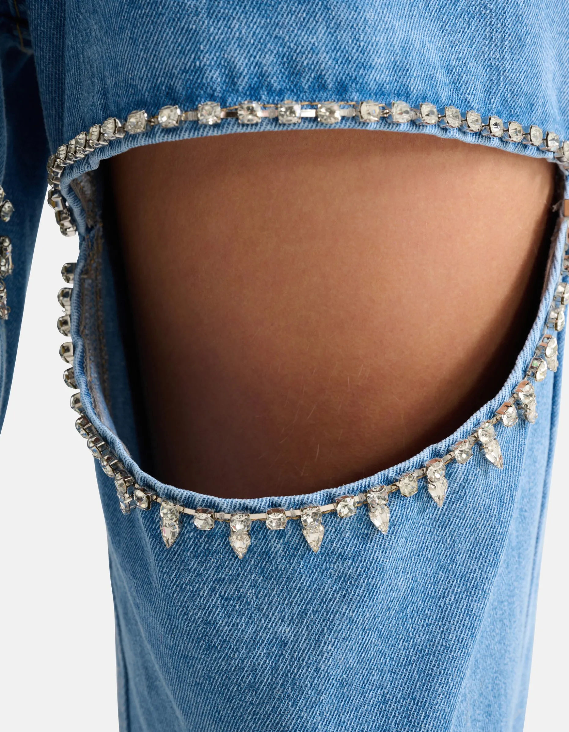 Cut Out Loose Fit Jeans Mediumstone