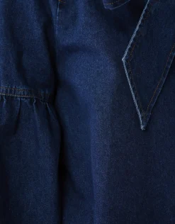 Denim Blouse Donkerblauw By Mieke