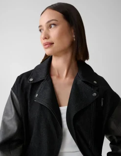 Denim Bomber Zwart