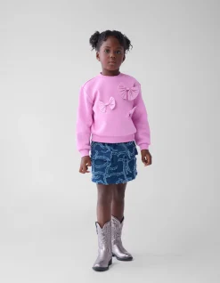 Denim Cargo Rok Donkerblauw