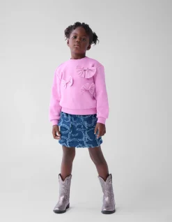 Denim Cargo Rok Donkerblauw