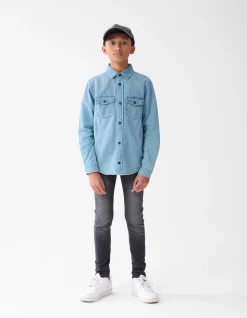 Denim Overhemd Blauw