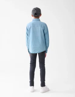 Denim Overhemd Blauw