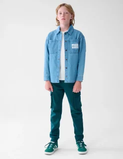 Denim Overhemd Blauw