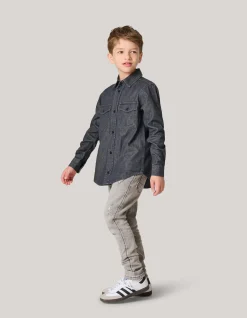 Denim Overhemd Donkergrijs