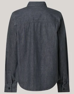 Denim Overhemd Donkergrijs
