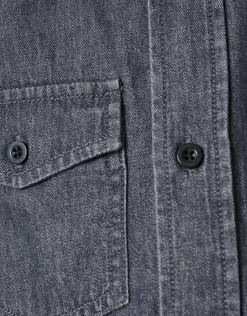 Denim Overhemd Donkergrijs