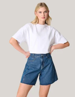 Denim Short Donkerblauw